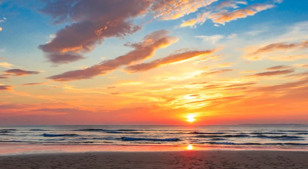 Sunset View of Ballybunion Beach in Kerry