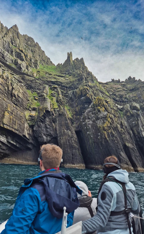 Guests enjoying Skellig Michael Landing Adventure Tour Experience with AquaTerra